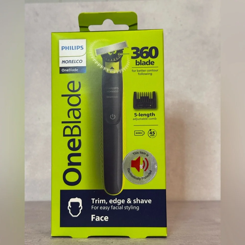 Philips OneBlade Face Trimmer - Black and Yellow